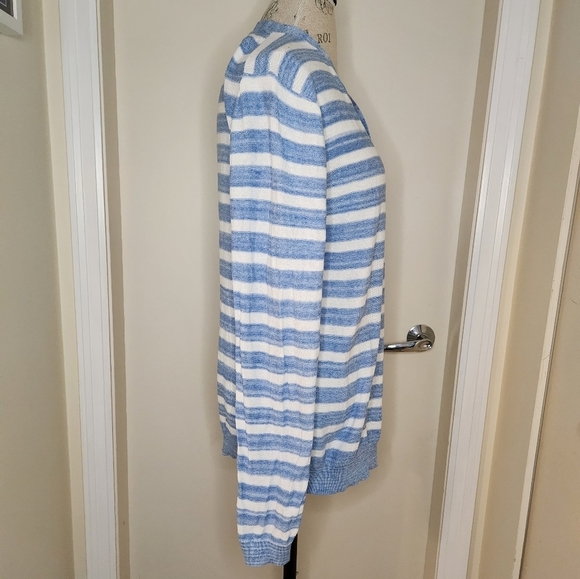 Men's stripe knit long-john sweater - Picture 3 of 8